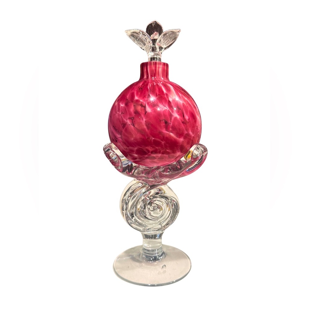 Stunning Art Glass Perfume Bottle w/Stopper